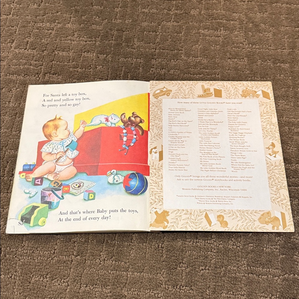 Vintage 1959 Classic Children's Book Baby's Christmas Little Golden - Picture 13 of 16